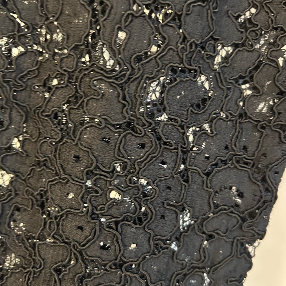 Michael Kors Black Long Sleeve Jumpsuit with Lace Sleeves - Picture 7 of 10